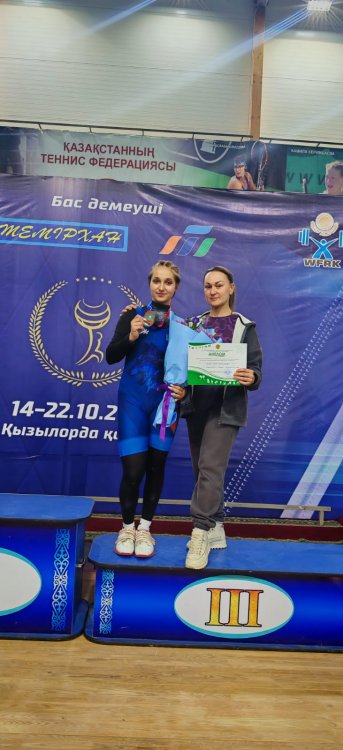 3 место в Чемпионате Казахстана по тяжёлой атлетике